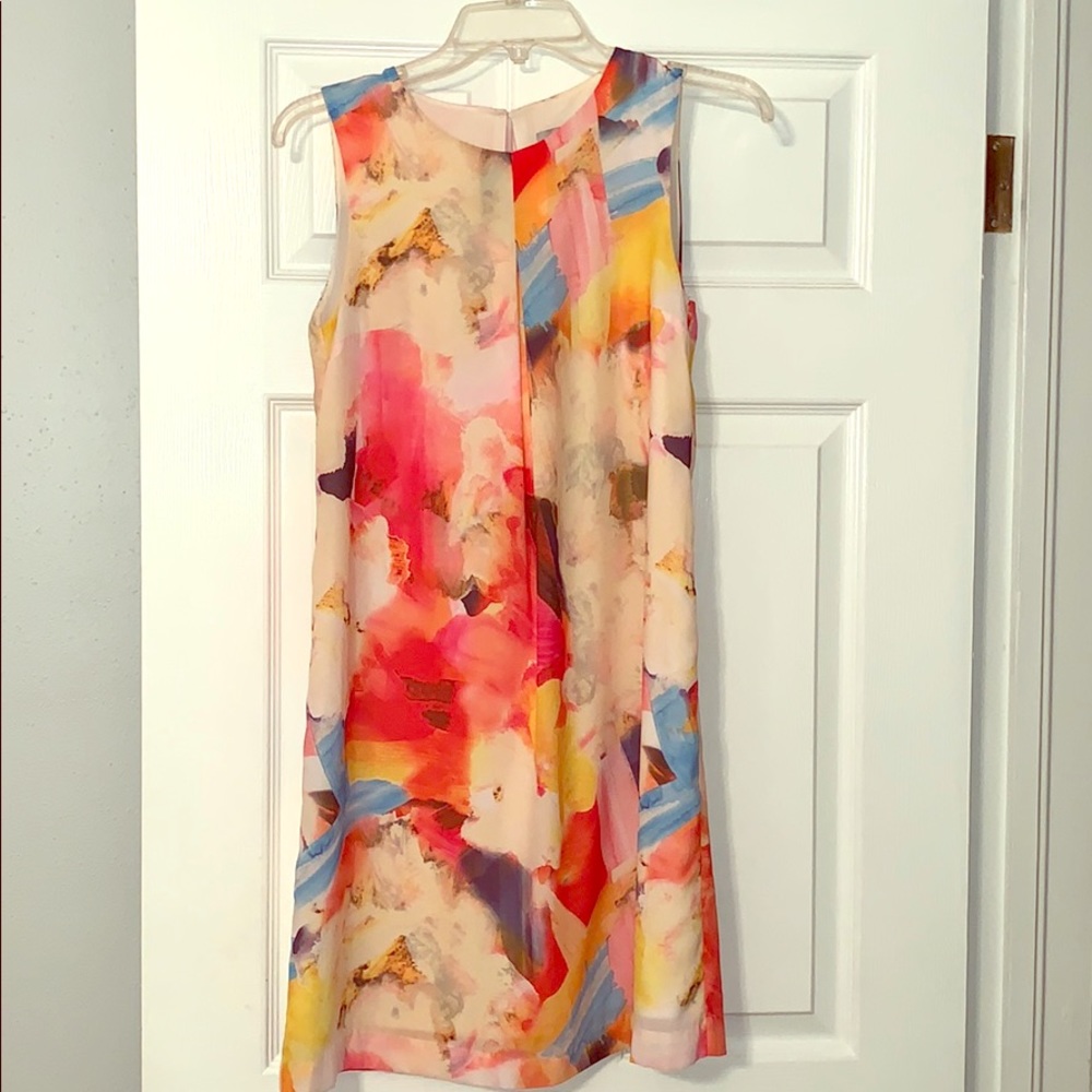 Multicolored shift dress
